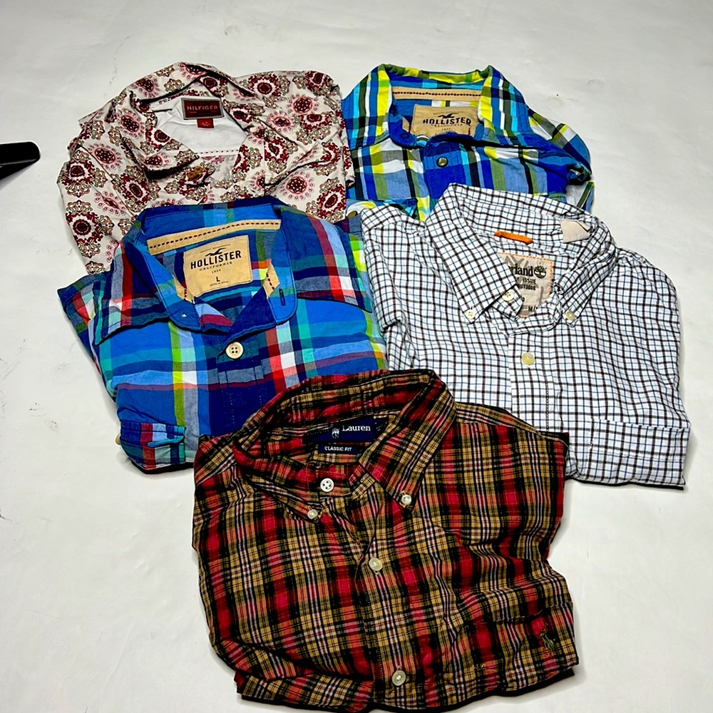 Men Long sleeve shirt bundle size medium/large